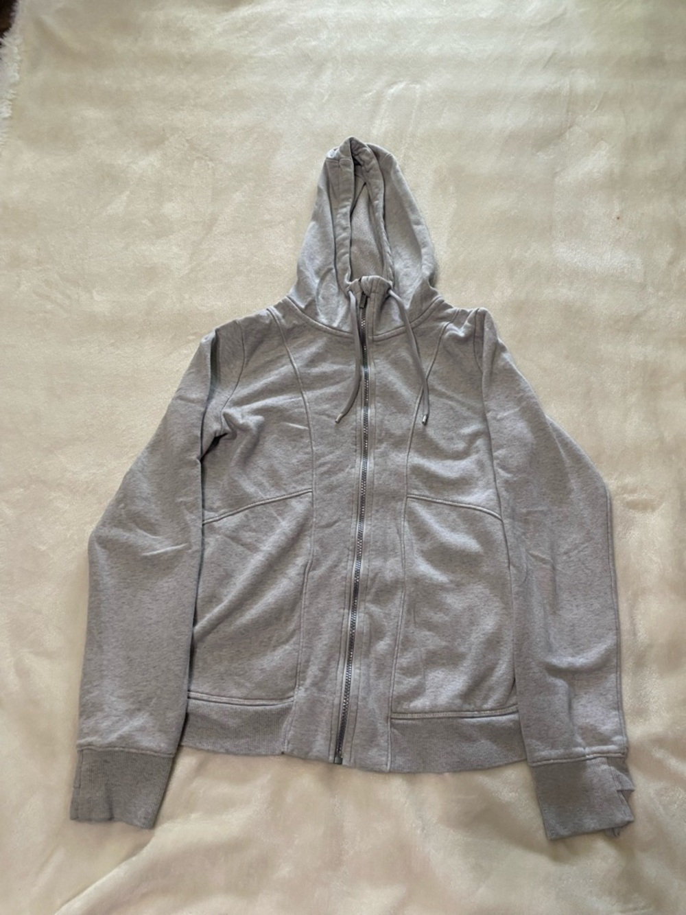 all in motion Light Gray Fleece Zip Hoodie